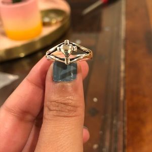 James Avery Cross with Heart Ring size 6